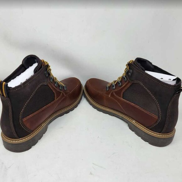 Men\'s 13 Dunham Strickland chukka brown leather lace up waterproof boots CI6420 main image 10
